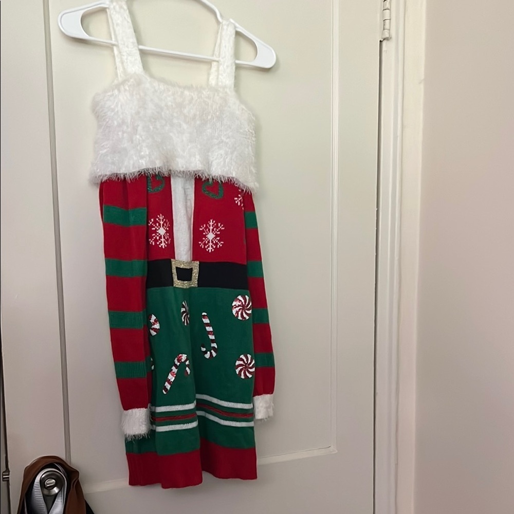 its our time Festive Red and Green Holiday Dress size: M